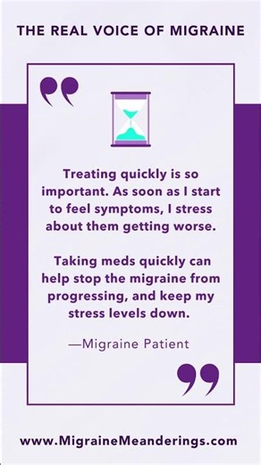 Do you know WHEN to take your acute migraine medication?