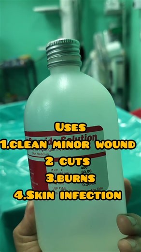 uses of hydrogen peroxide #hospital #nurse #medicos #edcation #knowledge