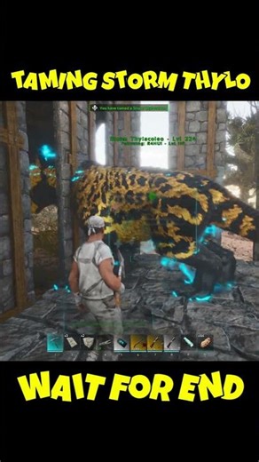 Taming My First Storm Thylacoleo 🔥 ARK Primal Chaos & Nemesis 🔥 #ark #viralshorts #arksurvival
