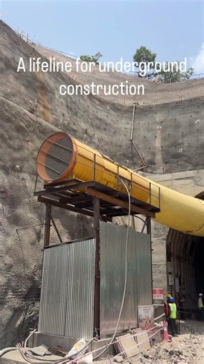 The life line of underground tunnel construction #groundreality #tunnel #geology #engineering #fyp