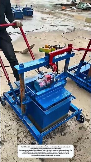 How This Manual Concrete Block Machine Boosts Productivity | Smart Brick Making Process