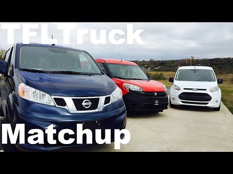 2015 Ram ProMaster City vs Ford Transit Connect vs Nissan NV200 Matchup Van Review