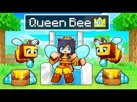 Playing As The QUEEN BEE In Minecraft!