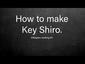 How to make key (spicy) Shiro
