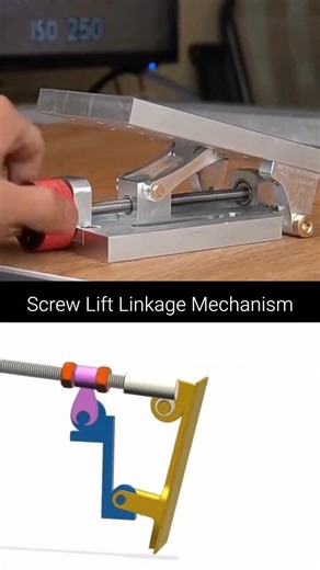 Hidden Screw Lift Mechanism | Simple Engineering Trick You Must See 🔧