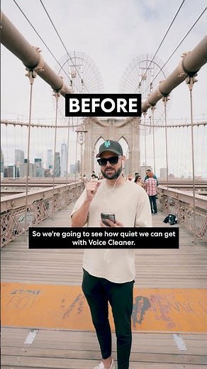 Putting Voice Cleaner to the test on Brooklyn Bridge 🔊💥