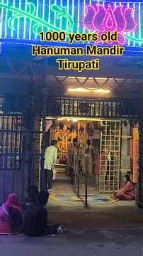 1000 years old Hanuman Temple Tirupati #shorts #shortsfeed #ytshorts #hanuman #tirupati #viral #god