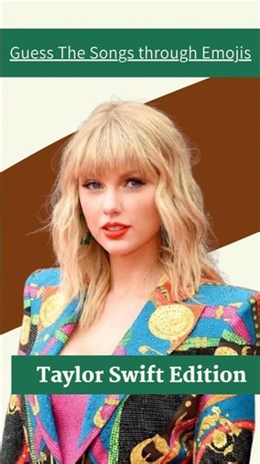 Only Swifties Can Solve This! 🎶 Guess the Taylor Swift Song by Emojis #taylorswift #taylorswiftsongs