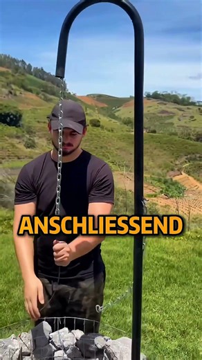 Genialer DIY-Grill mit einstellbarer Hitze – Profi-Niveau 🔥 #DIYBBQ