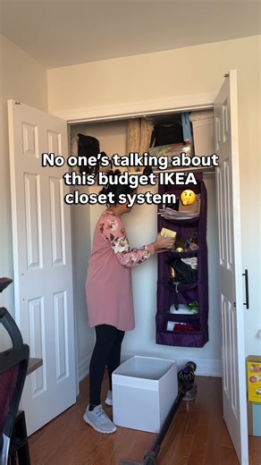 This closet system is such a hidden gem! I was looking for a functional and budget friendly wardrobe organization system for a small closet. Then, I stumbled upon the IKEA AURDAL. IKEA AURDAL is a small, reach-in closet organization option. The best part is the affordability since this AURDAL closet was less than PAX (similar configuration with 4 drawers) Tips for IKEA AURDAL: Before picking up any closet system, make sure it fits. The AURDAL can also be stacked with the frames next to each othe