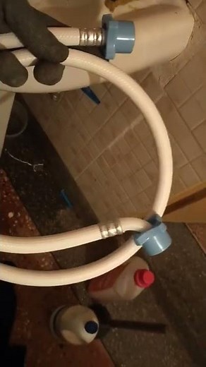installing a washing machine water inlet pipe