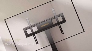 Perlegear Mobile TV Stand with Power Outlet, Tilt & Swivel Rolling TV Cart for 32 to 65 70 75 inch TVs up to 110 lbs, Height Adjustable Rolling TV Stand with Wheels, Max VESA 600x400mm, PGTVMC17