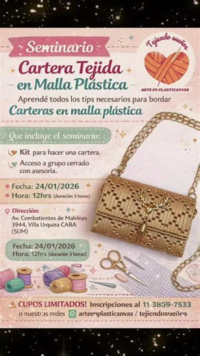 Aprende a crear carteras con malla plástica