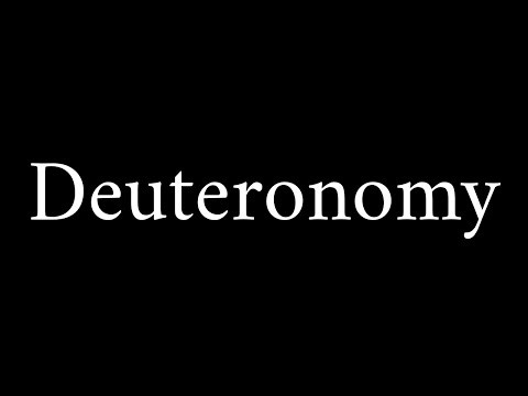 How to Pronounce Deuteronomy (Bible Book)