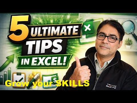 5 Ultimate Excel tips and Tricks! | Grow your skills with these tips in excel