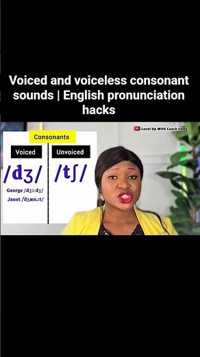 Voiced and voiceless consonant sounds | English pronunciation hacks