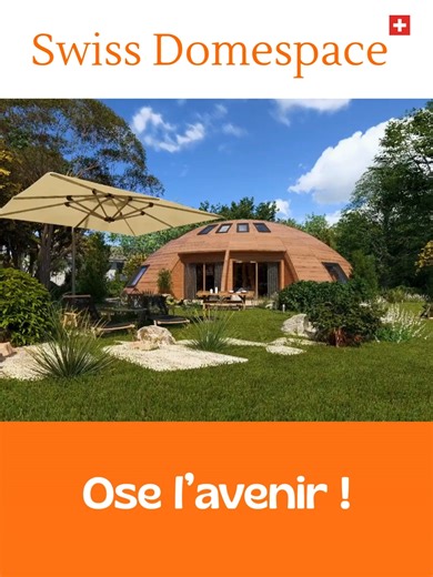 : ☀️DOMESPACE la maison en forme de demi-sphère : l'innovation au service de l'humain et de l'habitat. ☘️ Domespace la maison écologique par excellence ! Acquérez vous aussi votre Domespace : ☀️ Tourne en suivant le soleil 🪵 100% construit en bois 🌿 Une isolation en fibre naturelle 🌬️ Anticyclonique 🌱 Neutre en carbone 🎉 Découvrez notre nouveau site internet : 👉www.swiss-domespace.ch #Domespace #SwissDomespace #maison