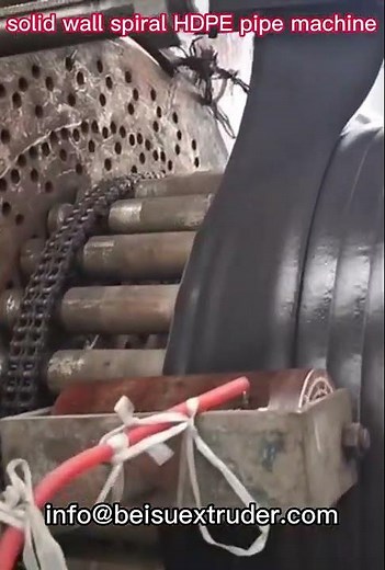 Solid wall spiral HDPE pipe extruder equipment-Drainage solution system