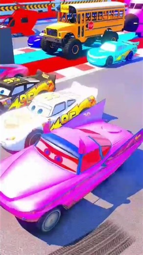 Spiderman vs Colors McQueen Cars Monster Truck 😱 | Episode 50