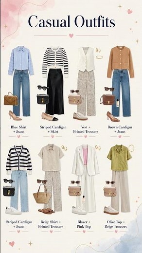 8 Casual Outfit Ideas for Spring & Summer | Chic Everyday Looks ✨ #shorts