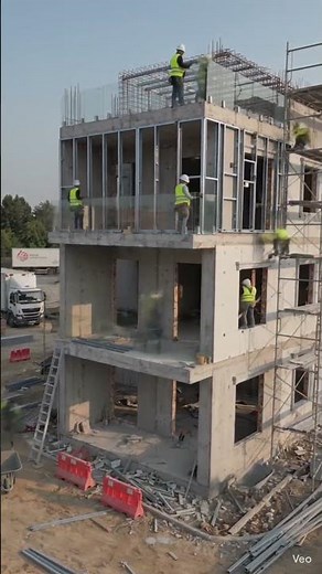 Watch a futuristic building rise from the ground using the power of AI!
