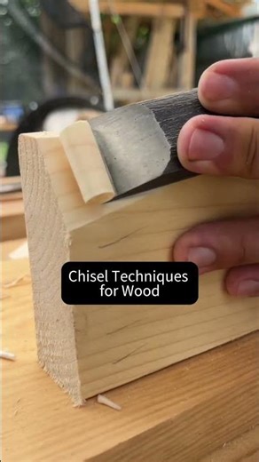Chisel Techniques for Wood #wood #woodworking #shorts