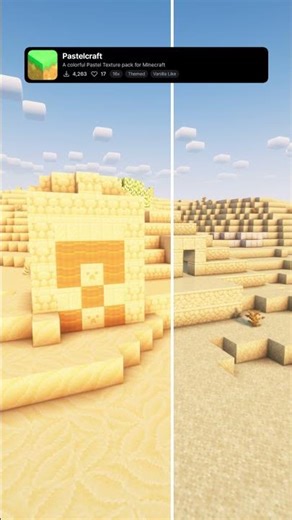 Best Minecraft Colorful Pastel Resource Pack: Pastelcraft #minecraft #shorts #mc