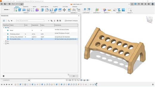 Parametric CNC Collet Holder File – Easy to Customize, ER Collet Organizer - Etsy