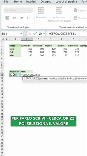 The HLOOKUP function explained in 5 seconds