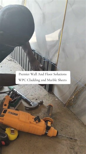 We supply and install WPC Cladding and PVC Marble Sheets. #wpc #marblesheet