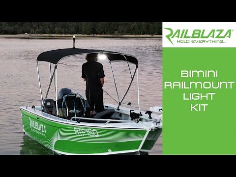RAILBLAZA Bimini RailMount Light Kit - Easy Way To Add a Navigation Light To Your Bimini or Canopy