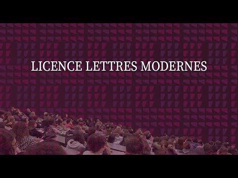 Présentation Licence Lettres modernes