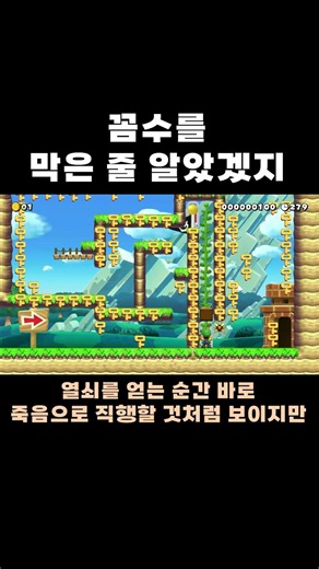 꼼수를 막은 줄 알았겠지? #치리스 #슈퍼마리오메이커2