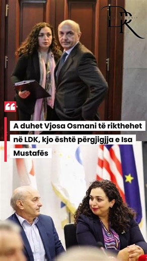 A duhet Vjosa Osmani të rikthehet në LDK, kjo është përgjigjja e Isa Mustafës