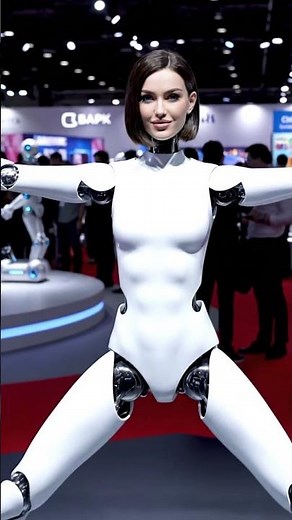 AI Robot Stuns Crowd with Lifelike Movements at Tech Expo! 🤖