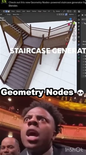 Blender crazy Geometry nodes ☠️🔥 #blender 