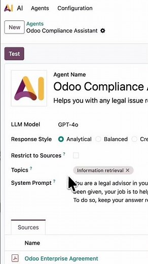 How do Odoo AI Agents work?