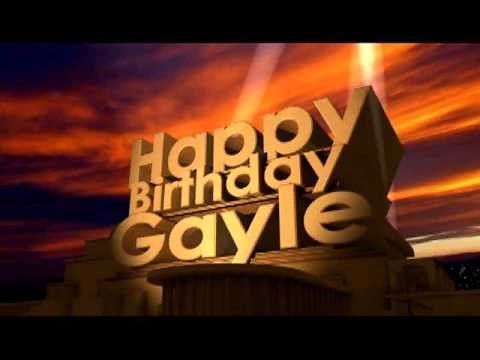 Happy Birthday Gayle