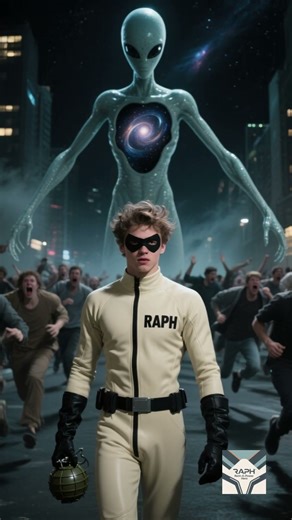 RAPH Superhero Blows The Alien Up With A Grenade