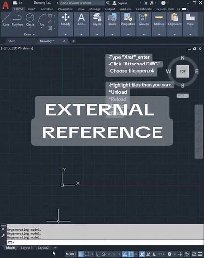 #autocad #autocadtutorial #learnautocad #autocad2d #fyp , External Reference