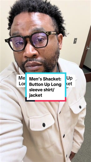 This Men’s Shacket is a long sleeve button up shirt/jacket that combines style with warmth and comfort #fashiondeals #fallfashion #tiktokshopblackfriday #tiktokshopcybermonday #ttsnortheast