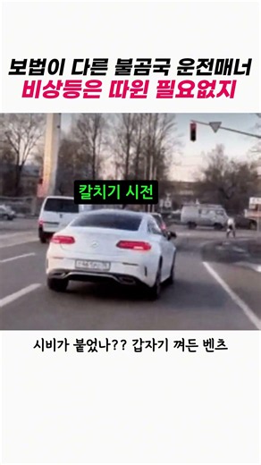 보법이 다른 불곰국 운전매너