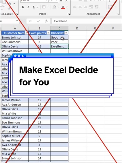 Make Excel Decide for You #fouryou #exceltips #exceltricks #fyp #excel @DR EXCEL
