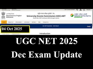 ⚡ UGC NET DEC 2025 Notification Update Confirm? | UGC NET Exam 2025 | UGC NET Dec Exam 2025