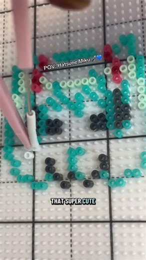 Create Mini Hatsune Miku with Pixie Beads – Perfect Pixel Art for Anime Fans 🎶💙