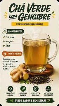 Green Tea with Ginger | Easy and Natural Recipe #healthynutrition #tips #healthylifestyle