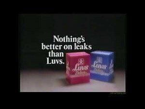 1989 Luvs Diapers Commercial - Baby Wakes Up Exhausted Parents After Diaper Leak