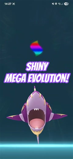 Mega Evolving SHINY Sharpedo in Pokémon GO! ✨🦈