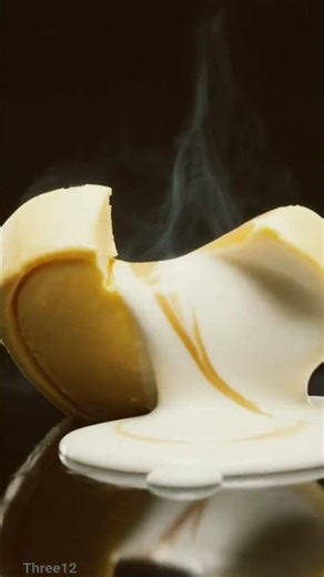 Apple Logo Made of Butter Melting 🧈🍎 #shorts