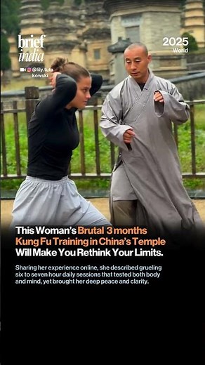 Woman Goes Viral After Sharing How She Trained for Her Kung Fu Lessons in China.